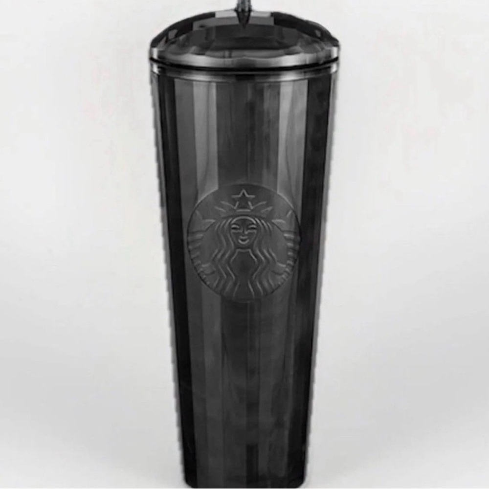 Starbucks Halloween Black Pearl Dome Lid Dark Tumbler With Straw 2025